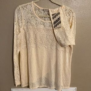 NWT Lacy woman’s top
